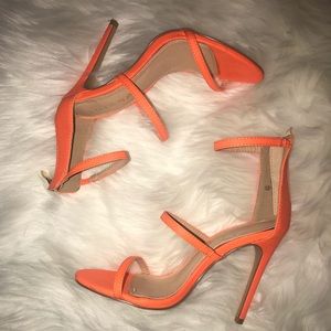 Neon Orange Heels